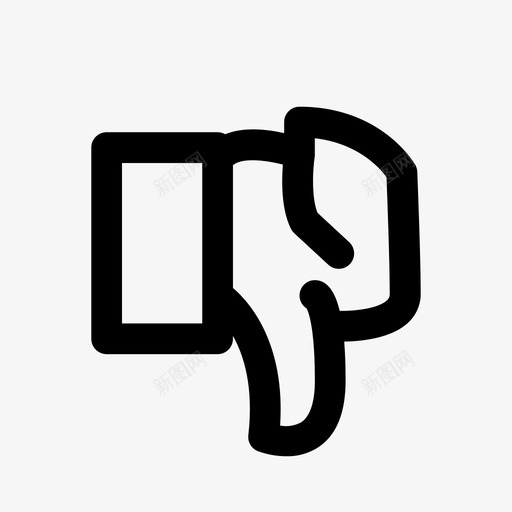大拇指朝下不喜欢投票图标svg_新图网 https://ixintu.com 不喜欢 大拇指朝下 投票 网店