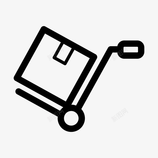推车交货快速图标svg_新图网 https://ixintu.com 交货 快速 快速交货 推车 装运 运输
