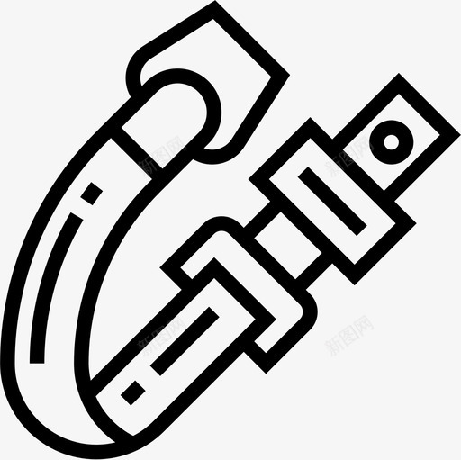 安全带汽车零件14线性图标svg_新图网 https://ixintu.com 安全带 汽车零件14 线性