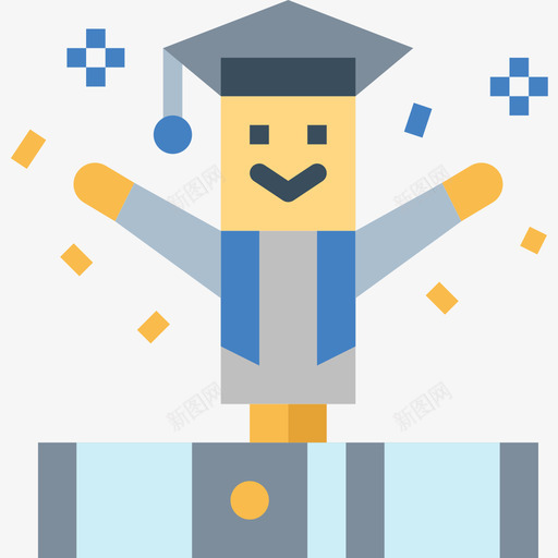大学毕业35平图标svg_新图网 https://ixintu.com 大学 毕业