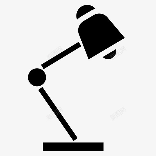 126号办公室台灯实心图标svg_新图网 https://ixintu.com 126号 办公室 台灯 实心