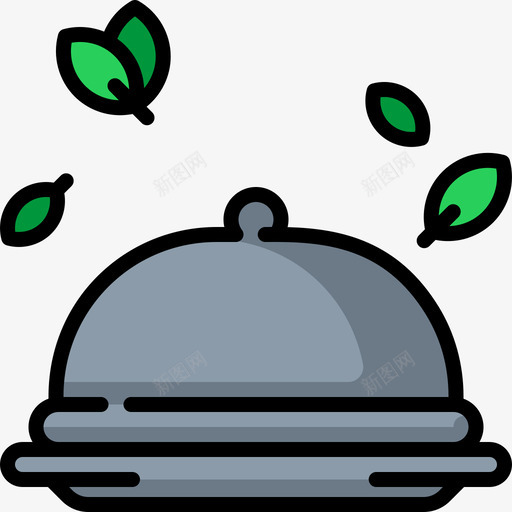 晚餐纯素食品4原色图标svg_新图网 https://ixintu.com 原色 晚餐 纯素食品4