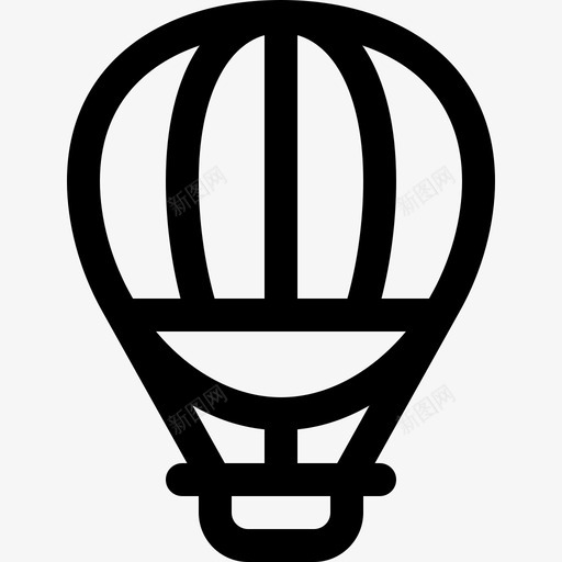 热气球28号直线型图标svg_新图网 https://ixintu.com 28号 热气球 直线型