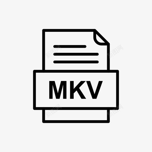 mkv文件文件图标文件类型格式svg_新图网 https://ixintu.com 41种 mkv 图标 文件 格式 类型