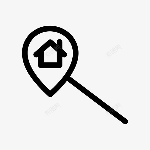 距离位置地图图标svg_新图网 https://ixintu.com 位置 地图 范围 距离 跟踪 路线