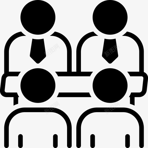 会议交流人员图标svg_新图网 https://ixintu.com 交流 人员 会议 演示