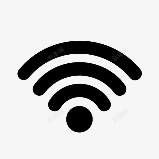 wifi应用程序信号图标svg_新图网 https://ixintu.com ui wifi 信号 图标 字形 应用程序 用户界面