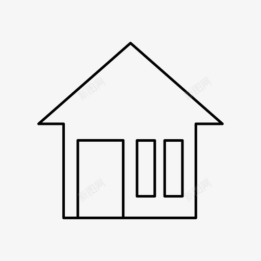 住宅公寓建筑和城市图标svg_新图网 https://ixintu.com 住宅 住房 公寓 办公室 建筑和城市