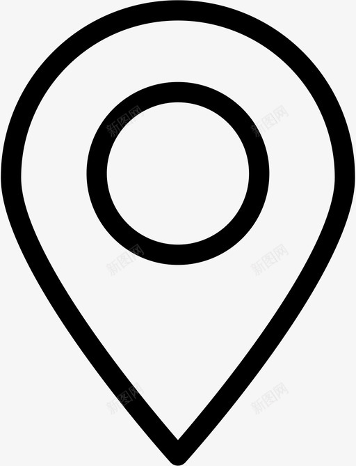 定位销地图销跟踪图标svg_新图网 https://ixintu.com 地图销 定位销 跟踪
