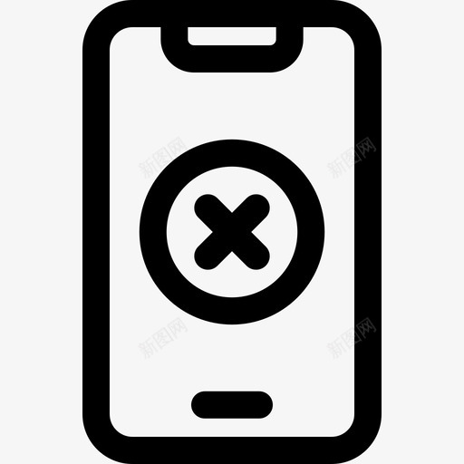 取消信号和禁止3线性图标svg_新图网 https://ixintu.com 信号和禁止3 取消 线性