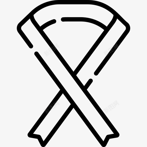 黑丝带葬礼28直系图标svg_新图网 https://ixintu.com 丝带 直系 葬礼