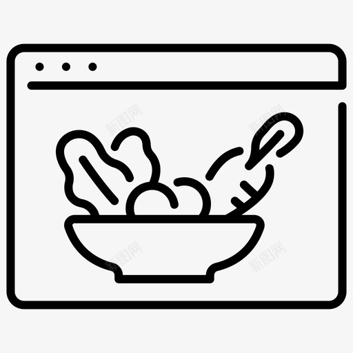 网站健康食品浏览器用户界面图标svg_新图网 https://ixintu.com 浏览器 用户界面 网站健康食品 网站类型