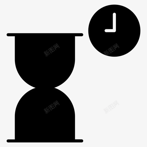 沙漏持续时间时间图标svg_新图网 https://ixintu.com 图示 持续时间 时间 沙漏 用户界面 等待 计时器