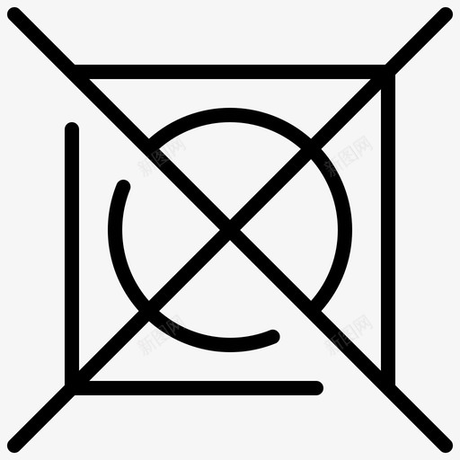 不要烘干清洁布图标svg_新图网 https://ixintu.com 不要 床单 洗衣房 清洁 烘干 衣服