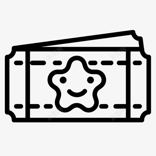 门票电影院46直线图标svg_新图网 https://ixintu.com 电影院46 直线 门票