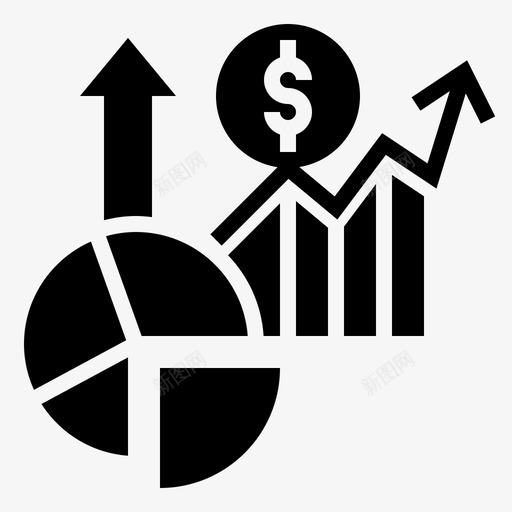 利润表收益财务图标svg_新图网 https://ixintu.com 利润表 图表 投资图示符 收益 财务
