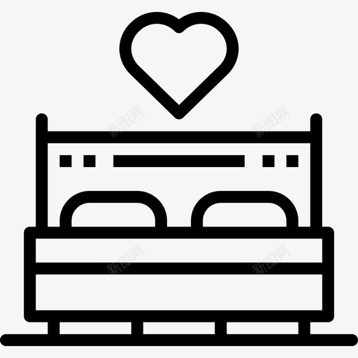 卧室蜜月3直系图标svg_新图网 https://ixintu.com 卧室 直系 蜜月3