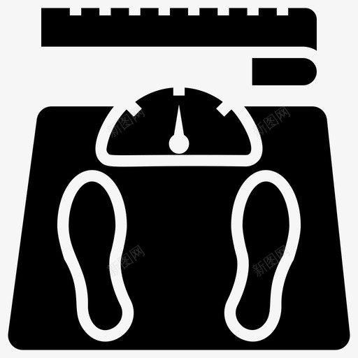 体重秤浴室秤肥胖秤图标svg_新图网 https://ixintu.com 体重 字形 浴室 用品 睡眠 肥胖 计划 运动 重机 锻炼 饮食