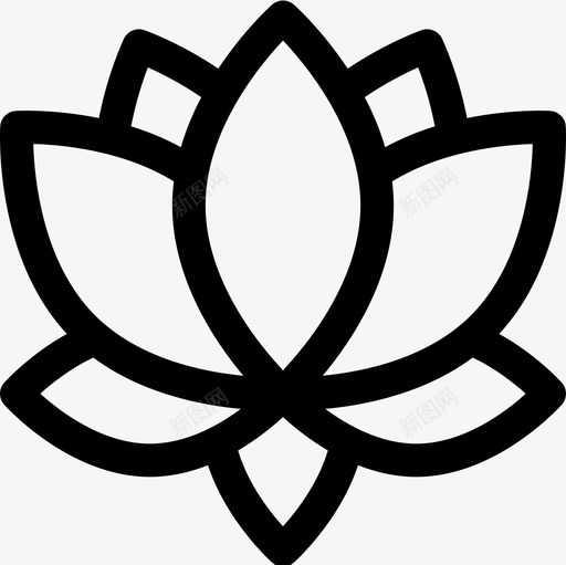莲花灵性8直系图标svg_新图网 https://ixintu.com 灵性8 直系 莲花