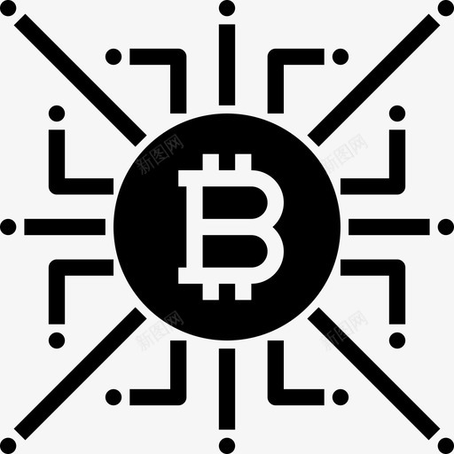 数字加密货币55实心图标svg_新图网 https://ixintu.com 加密货币55 实心 数字