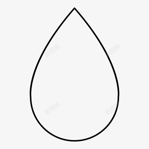 水滴雨滴水图标svg_新图网 https://ixintu.com 水 水滴 雨滴