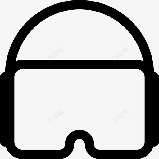 Vr眼镜电子42线性图标svg_新图网 https://ixintu.com Vr 电子 眼镜 线性