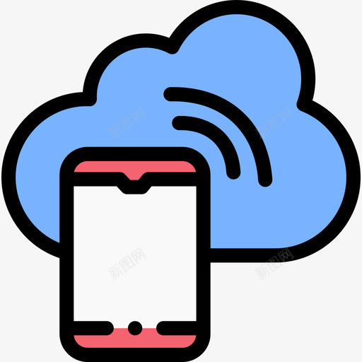 云互联网与技术7线条色彩图标svg_新图网 https://ixintu.com 互联网 技术 线条 色彩