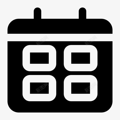 日历业务公司图标svg_新图网 https://ixintu.com 业务 公司 日历 日期 日程表 标志符
