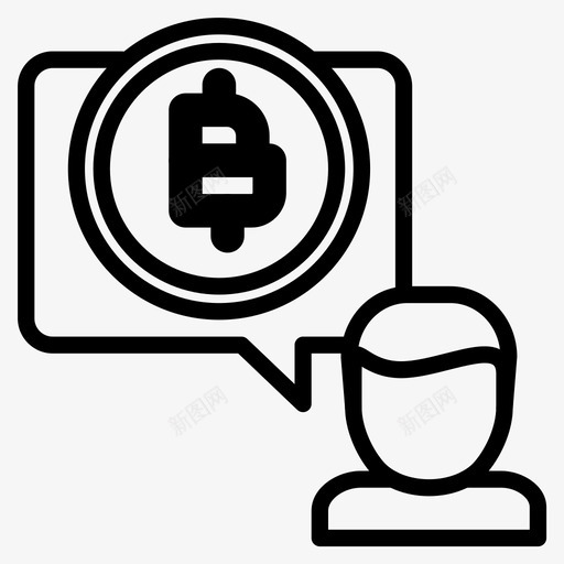 比特币商业金融8线性图标svg_新图网 https://ixintu.com 商业 比特 线性 金融
