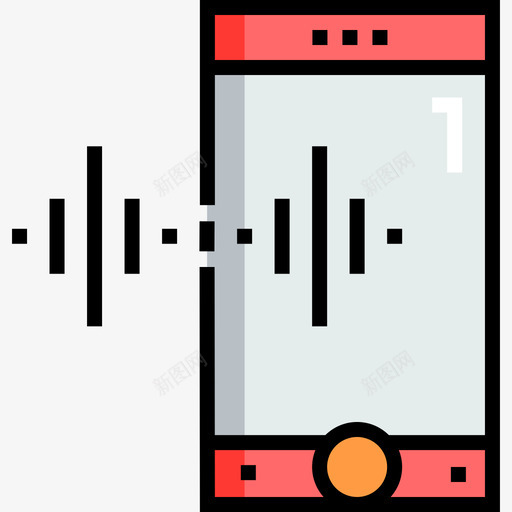 手机音频和视频19线性颜色图标svg_新图网 https://ixintu.com 手机 线性 视频 音频 颜色