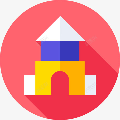城堡儿童玩具15公寓图标svg_新图网 https://ixintu.com 儿童玩具 公寓 城堡