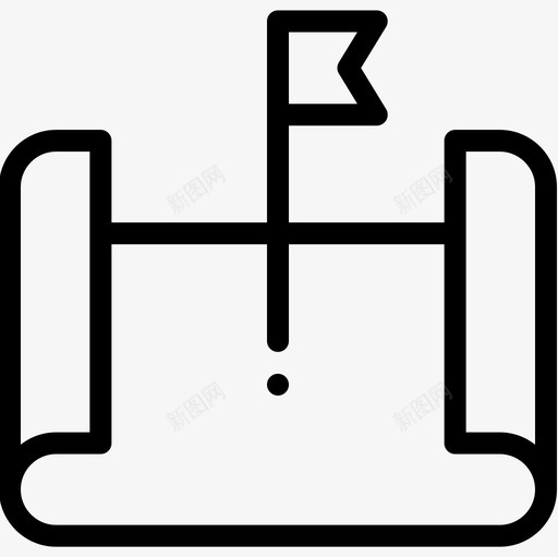 旗子位置53直线图标svg_新图网 https://ixintu.com 位置53 旗子 直线