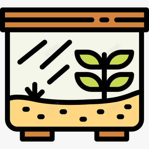 玻璃缸宠物店2线性颜色图标svg_新图网 https://ixintu.com 宠物 玻璃缸 线性 颜色