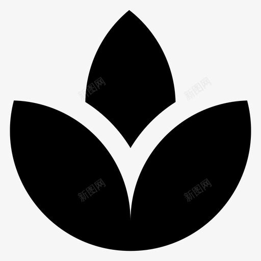 莲花花香水图标svg_新图网 https://ixintu.com 图标 材料 温泉 用户界面 睡莲 符号 自然 莲花 雕文 香水