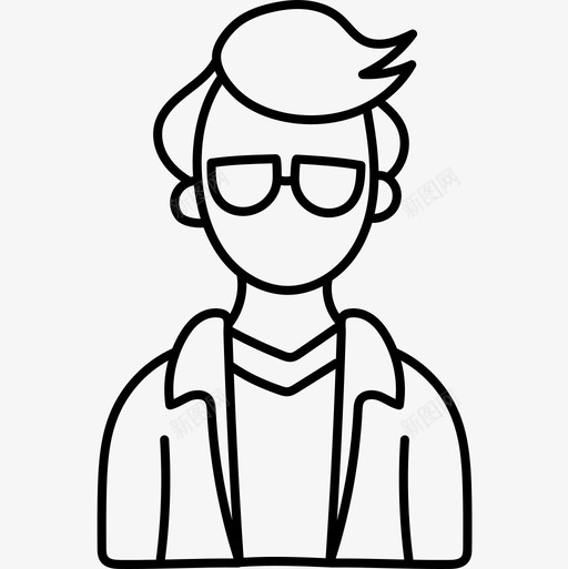 孩子阿凡达56黑色图标svg_新图网 https://ixintu.com 孩子 阿凡 黑色