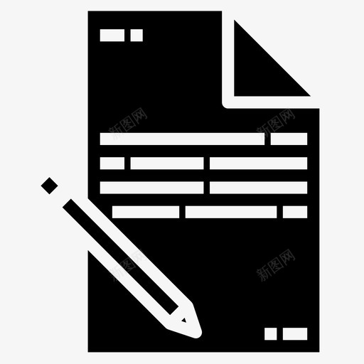 合同业务246可靠图标svg_新图网 https://ixintu.com 业务 可靠 合同