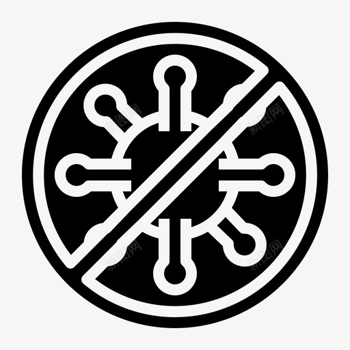 防病毒防护安全图标svg_新图网 https://ixintu.com 安全 网络安全 软件 防护 防病毒