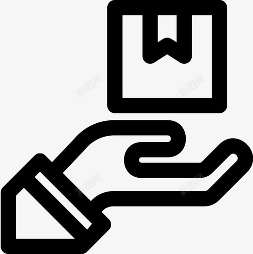 送货物流31直线图标svg_新图网 https://ixintu.com 物流31 直线 送货