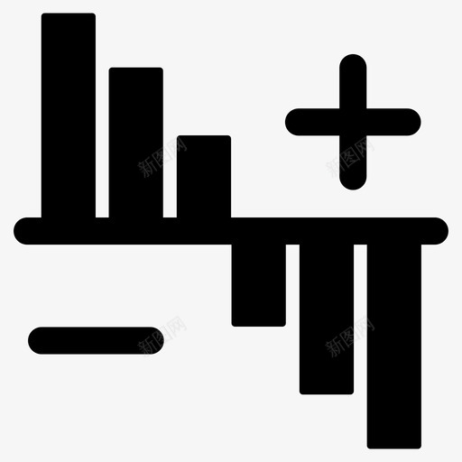 成交量图业务图数据分析图标svg_新图网 https://ixintu.com 业务图 信息图表 成交量图 数据分析 统计数据 财务字形图标