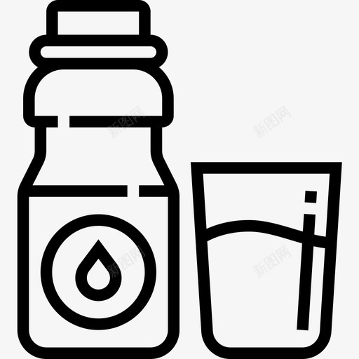 水健康食品16线性图标svg_新图网 https://ixintu.com 健康食品 线性