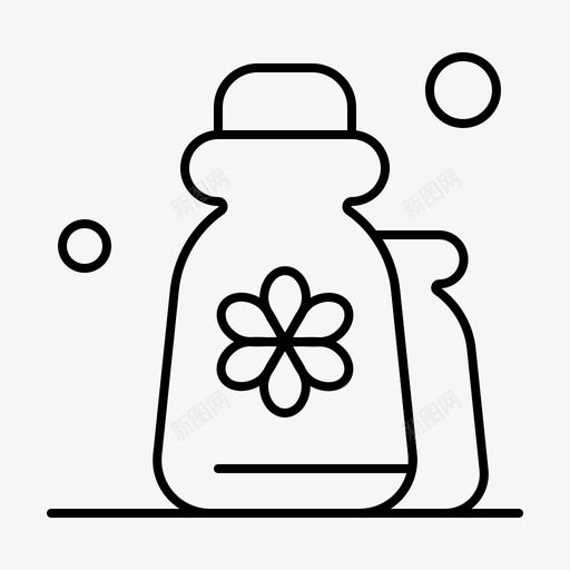 美容化妆品乳液图标svg_新图网 https://ixintu.com 乳液 化妆品 放松 水疗 美容