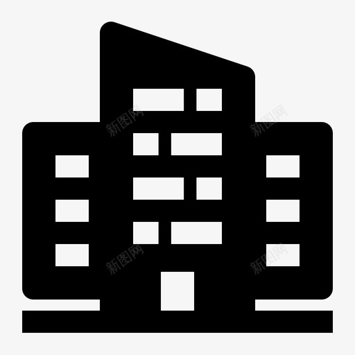 办公室大楼企业图标svg_新图网 https://ixintu.com 企业 办公室 商业 大楼 字形 负责人 财产 金融