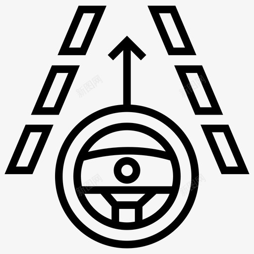 车道偏离警告驾驶员辅助车道辅助图标svg_新图网 https://ixintu.com 偏离校准 前后线图标 婴儿作弊 碰撞警告 车道偏离警告 车道控制 车道辅助 驾驶员辅助