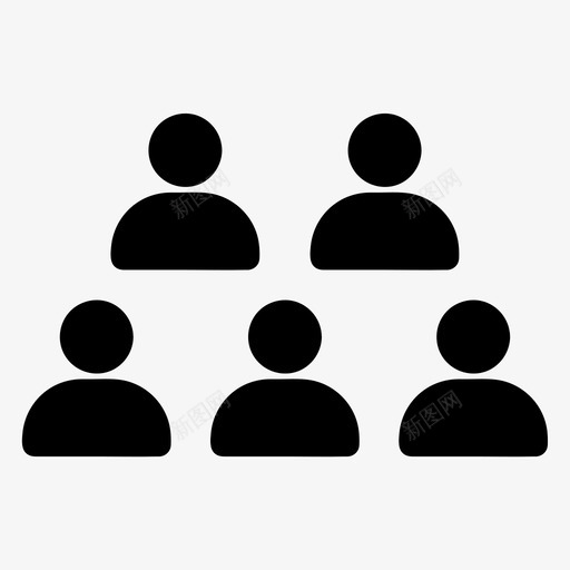 人员社区团队图标svg_新图网 https://ixintu.com 人员 团队 社区 营销