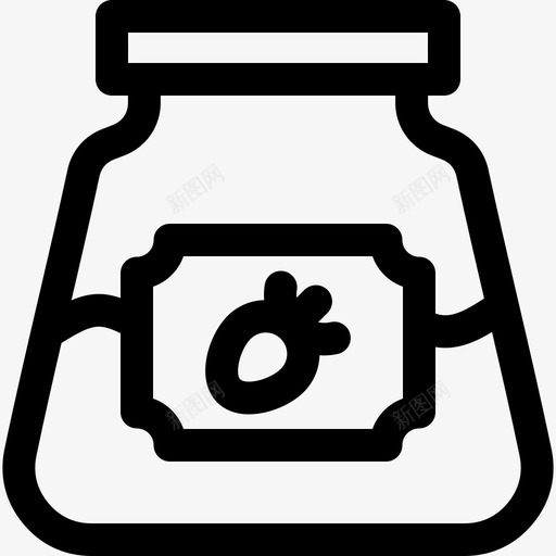 果酱糖果11直线型图标svg_新图网 https://ixintu.com 果酱 直线 糖果 线型
