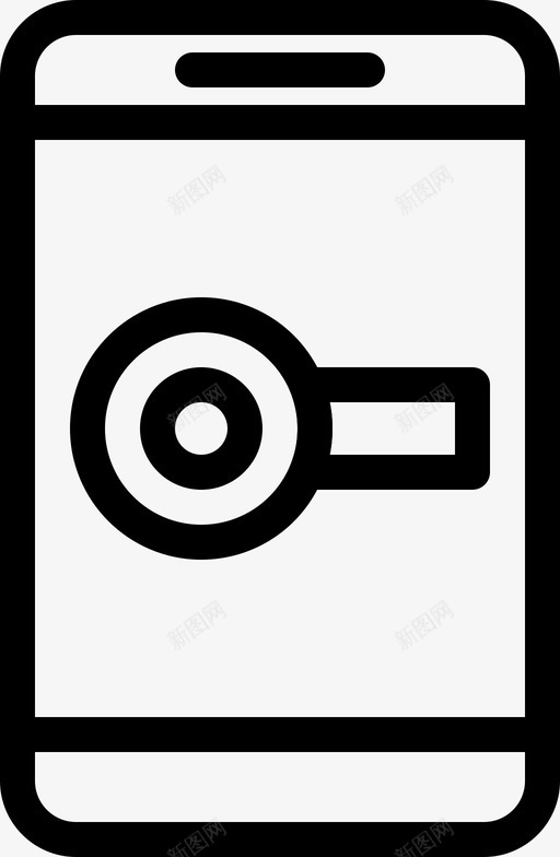 手机关开图标svg_新图网 https://ixintu.com 媒体 开关 手机
