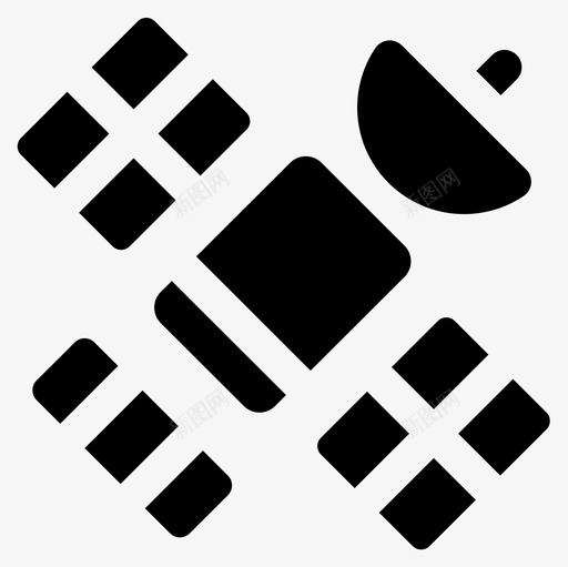 卫星新闻42已满图标svg_新图网 https://ixintu.com 卫星 已满 新闻