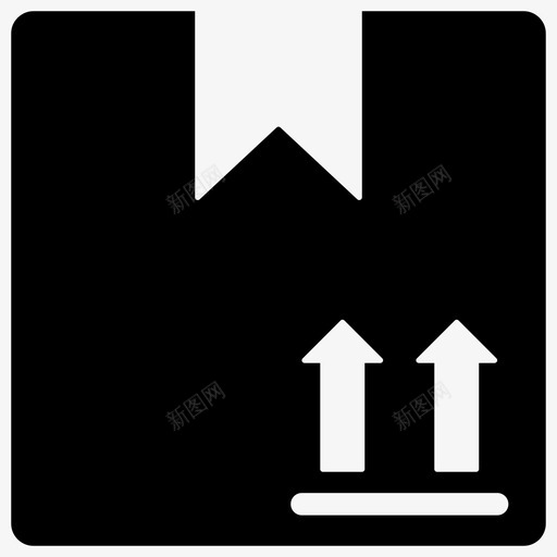 包裹纸板纸箱图标svg_新图网 https://ixintu.com 包裹 图标 字形 星期五 物流 纸板 纸箱 黑色