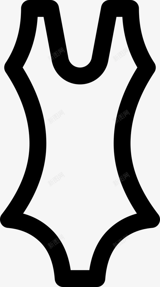 泳衣服装女士图标svg_新图网 https://ixintu.com 女士 服装 泳衣 辣酱