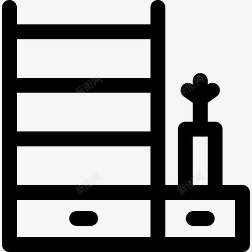 排架139号办公室直线型图标svg_新图网 https://ixintu.com 139号办公室 排架 直线型